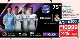 Pick n Pay Hypermarket Hisense 75 QLED Smart TV offer