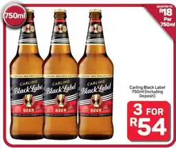 Pick n Pay Hypermarket Carling Black Label 750ml offer