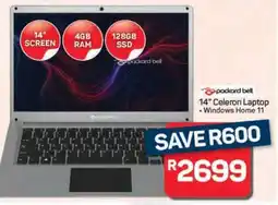 Pick n Pay Hypermarket Packard Bell 14 Celeron Laptop offer