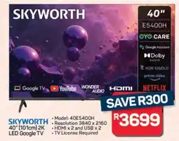 Pick n Pay Hypermarket SKYWORTH 40 (101cm) 2K LED Google TV offer