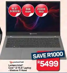 Pick n Pay Hypermarket Packard Bell Lemans Intel Core i3 15.6 Laptop offer