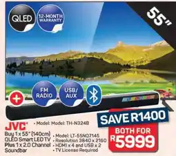 Pick n Pay Hypermarket JVC 55'' QLED Smart LED TV + Soundbar offer