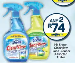 Pick n Pay Mr Sheen Clearview Glass Cleaner Assorted 1 Litre offer