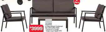 Pick n Pay Hypermarket 4-Piece Miriam Cushioned Set with Coffee Table offer
