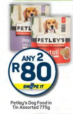 Pick n Pay Petley's Dog Food in Tin Assorted 775g offer