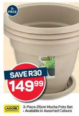 Pick n Pay 3-Piece 26cm Mocha Pots Set offer