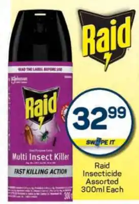Pick n Pay Raid Insecticide Assorted 300ml Each offer