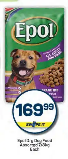 Pick n Pay Epol Dry Dog Food Assorted 7/8kg offer