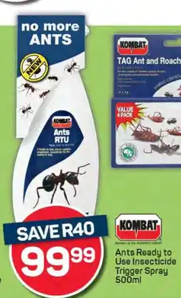 Pick n Pay KOMBAT Ants Ready to Use Insecticide Trigger Spray 500ml offer