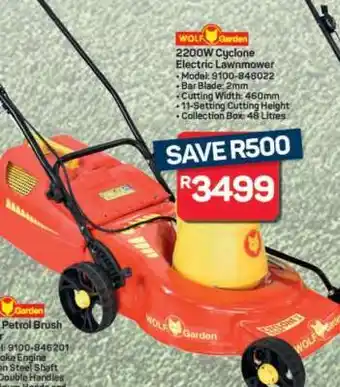 Pick n Pay Hypermarket WOLF-Garten 2200W Cyclone Electric Lawnmower offer