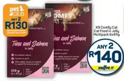 Pick n Pay K9 Comfy Cat Cat Food in Jelly Multipack 6x85g offer