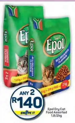 Pick n Pay Epol Dry Cat Food Assorted 1,8/2kg offer