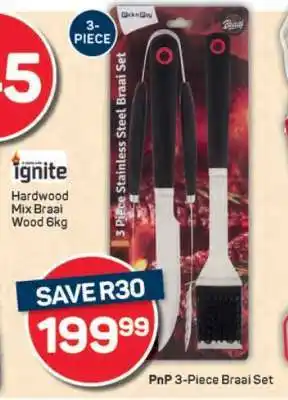 Pick n Pay PnP 3-Piece Braai Set offer