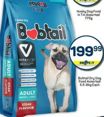 Pick n Pay Bobtail Dry Dog Food Assorted 5.5-8kg Each offer