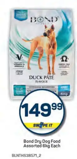 Pick n Pay Bond Dry Dog Food Assorted 6kg Each offer