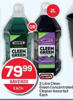 Pick n Pay 2 Litre Cleen Green Concentrated Cleaner Assorted Each offer