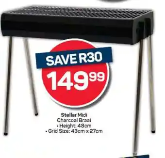 Pick n Pay Stellar Midi Charcoal Braai offer