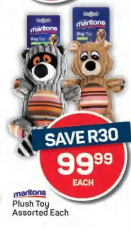 Pick n Pay Marltons Plush Toy Assorted Each offer