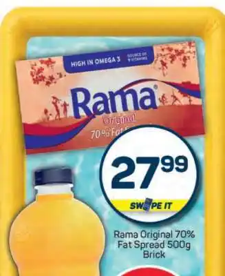 Pick n Pay Rama Original 70% Fat Spread 500g Brick offer