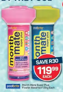 Pick n Pay Month Mate Super Plus Floater Assorted 1.5kg Each offer