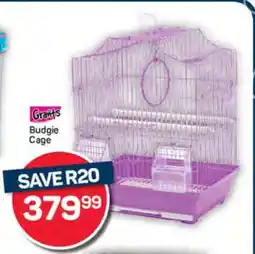Pick n Pay Grant's Budgie Cage offer