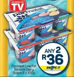 Pick n Pay Parmalat Low Fat Smooth Dairy Snack 6 x 100g offer
