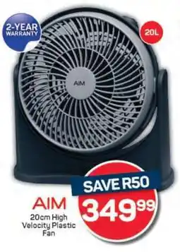 Pick n Pay AIM 20cm High Velocity Plastic Fan offer