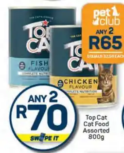 Pick n Pay Top Cat Cat Food Assorted 800g offer