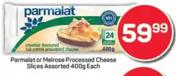 Pick n Pay Parmalat or Melrose Processed Cheese Slices Assorted offer