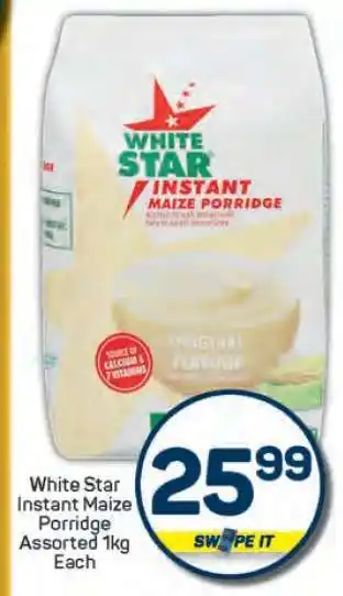 Pick n Pay WHITE STAR INSTANT MAIZE PORRIDGE offer