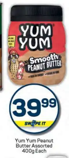 Pick n Pay Yum Yum Peanut Butter Assorted-400g Each offer