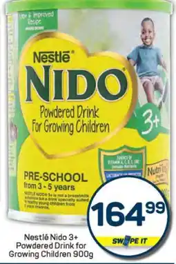 Pick n Pay Nestlé Nido 3+ Powdered Drink for Growing Children 900g offer