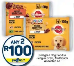 Pick n Pay Pedigree Dog Food In Jelly or Gravy Multipack Assorted 4s offer