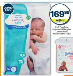 Pick n Pay PnP Tiny Tots Disposable Nappies Jumbo Pack offer