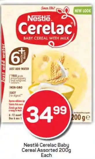 Pick n Pay Nestlé Cerelac Baby Cereal Assorted 200g offer