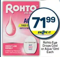 Pick n Pay Rohto Eye Drops Cool or Aqua 13ml offer