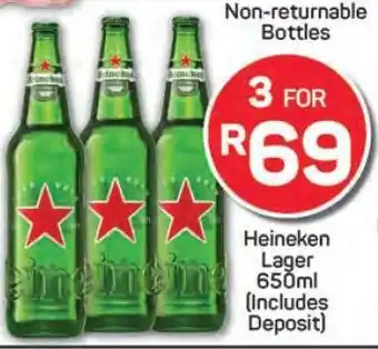 Pick n Pay Heineken Lager 650ml offer