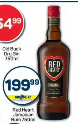 Pick n Pay Red Heart Jamaican Rum 750ml offer
