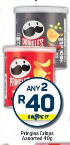 Pick n Pay Pringles Crisps Assorted 40g offer