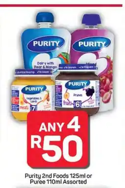 Pick n Pay Hypermarket Purity 2nd Foods or Puree Assorted offer
