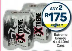 Pick n Pay Extreme Energy 4 x 440ml Cans offer