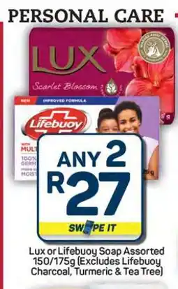 Pick n Pay Hypermarket Lux or Lifebuoy Soap Assorted offer