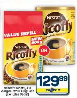 Pick n Pay Hypermarket Nescafé Ricoffy Tin 750g or Refill 800g offer