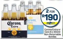 Pick n Pay Corona Extra or Cero 6 x 355ml offer