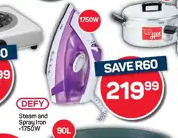 Pick n Pay DEFY Steam and Spray Iron offer