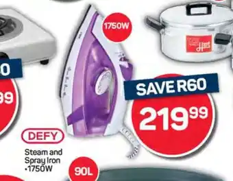 Pick n Pay DEFY Steam and Spray Iron offer