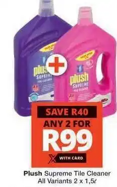 Checkers Plush Supreme Tile Cleaner offer