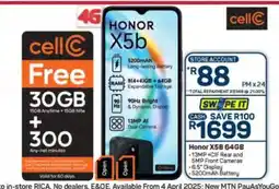Pick n Pay Hypermarket HONOR X5b 64GB offer