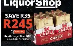 Checkers Castle Lager Beer NRB offer