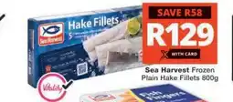 Checkers Sea Harvest Frozen Plain Hake Fillets 800g offer